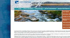 Desktop Screenshot of centennialwater.org